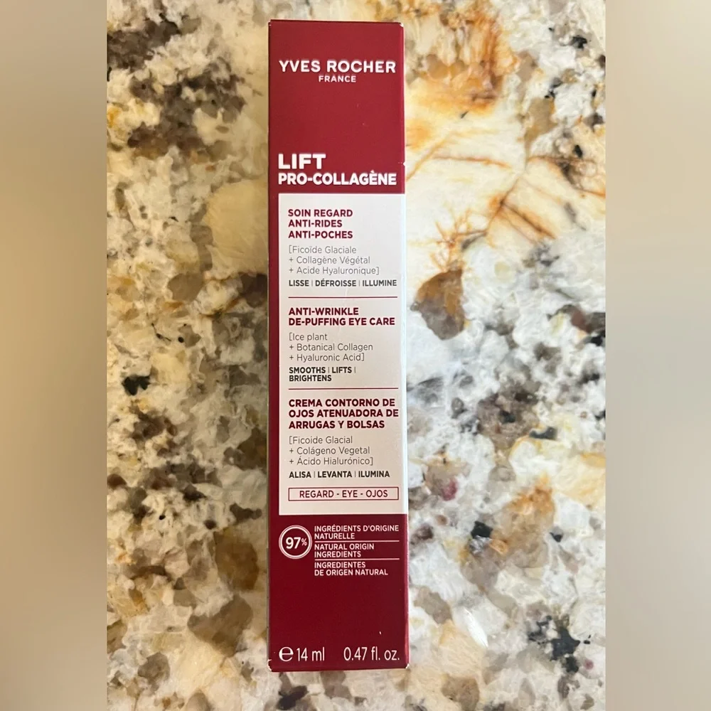 Yves Rocher Lift Pro-Collagen Anti-Wrinkle De-puffing Eye Care, anti-aging cream